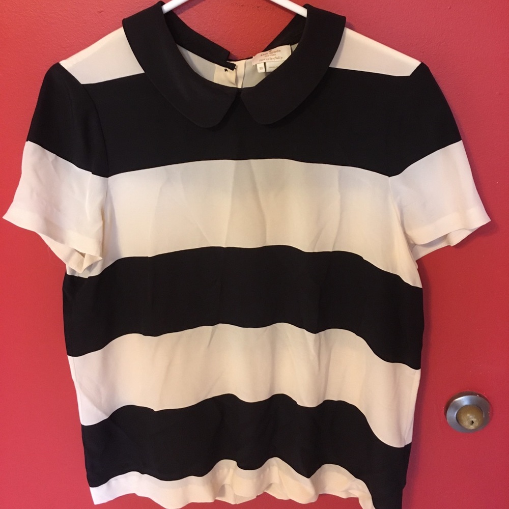 Kate Spade Peter Pan Collared Blouse with Buttons